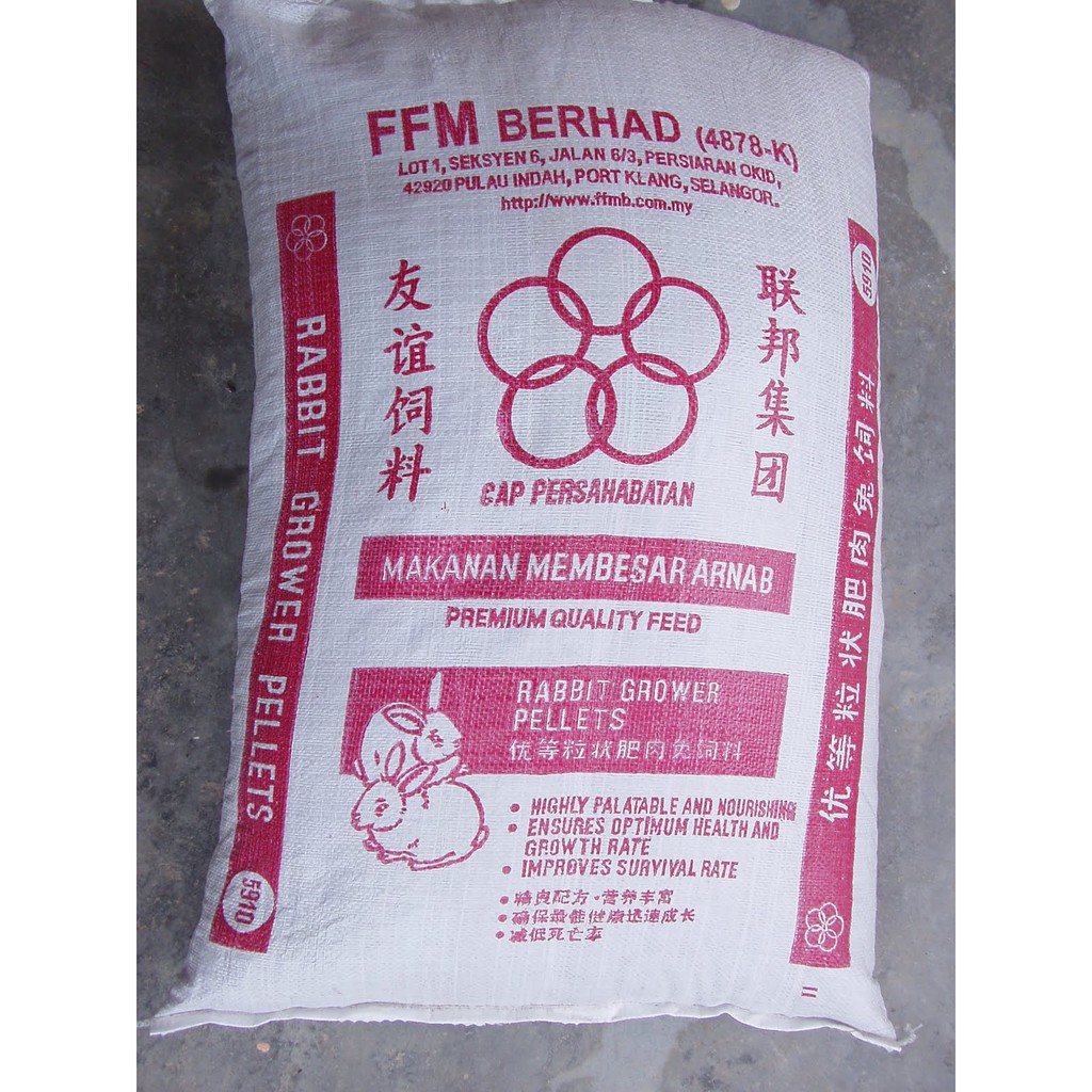 5910 Ffm Rabbit Food Pallet Penggemuk Bermutu Tinggi 25kg Shopee Malaysia
