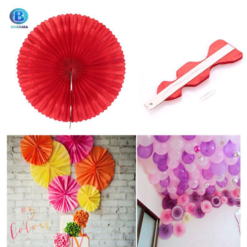 Colorful Paper Fans Flower Paper Craft Wedding Baby Shower