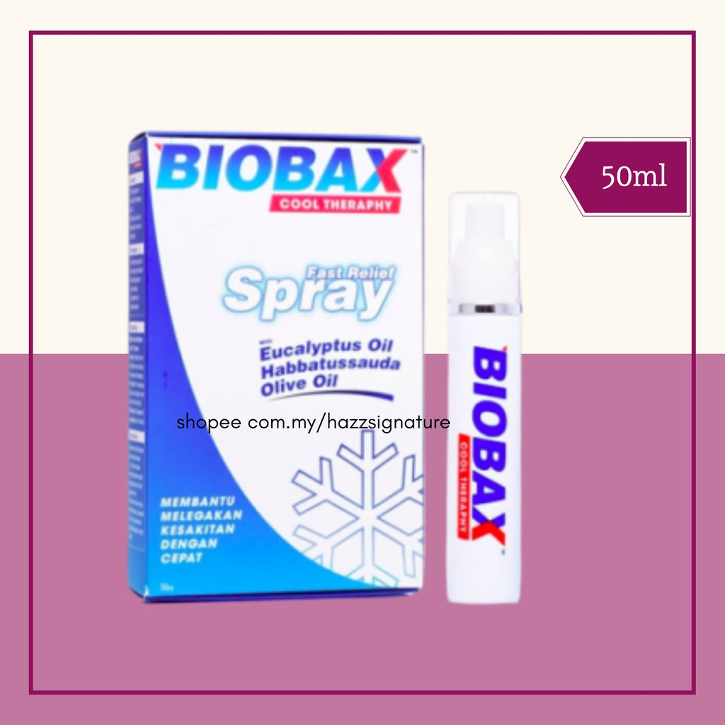 BIOBAX SPRAY COOL THERAPHY 50ml  Shopee Malaysia