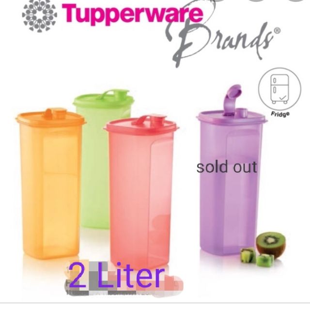 FRIDGE WATER BOTTLE TUPPERWARE 2 LITER