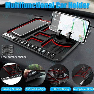 Stock Car Dashboard Anti Slip Mat Sticky Pad GPS Phone Holder Stand Parking Phone Number Plate