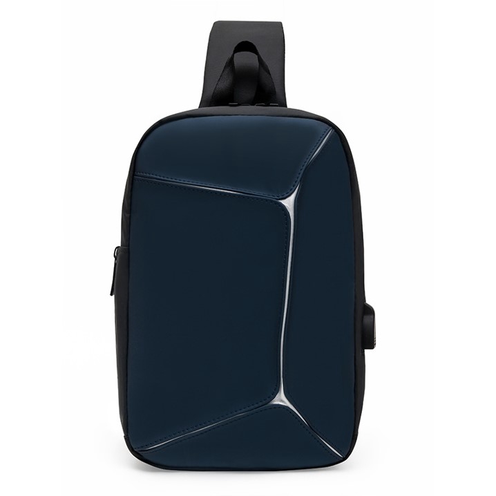 MILANDO Men's USB Charging Sling Bag Chest Crossbody Bag Shoulder Bag Beg Silang Lelaki (Type 23)