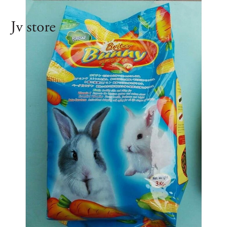 Briter Bunny Rabbit Food Carrot + Alfalfa Makanan Arnab 3kg | Shopee ...