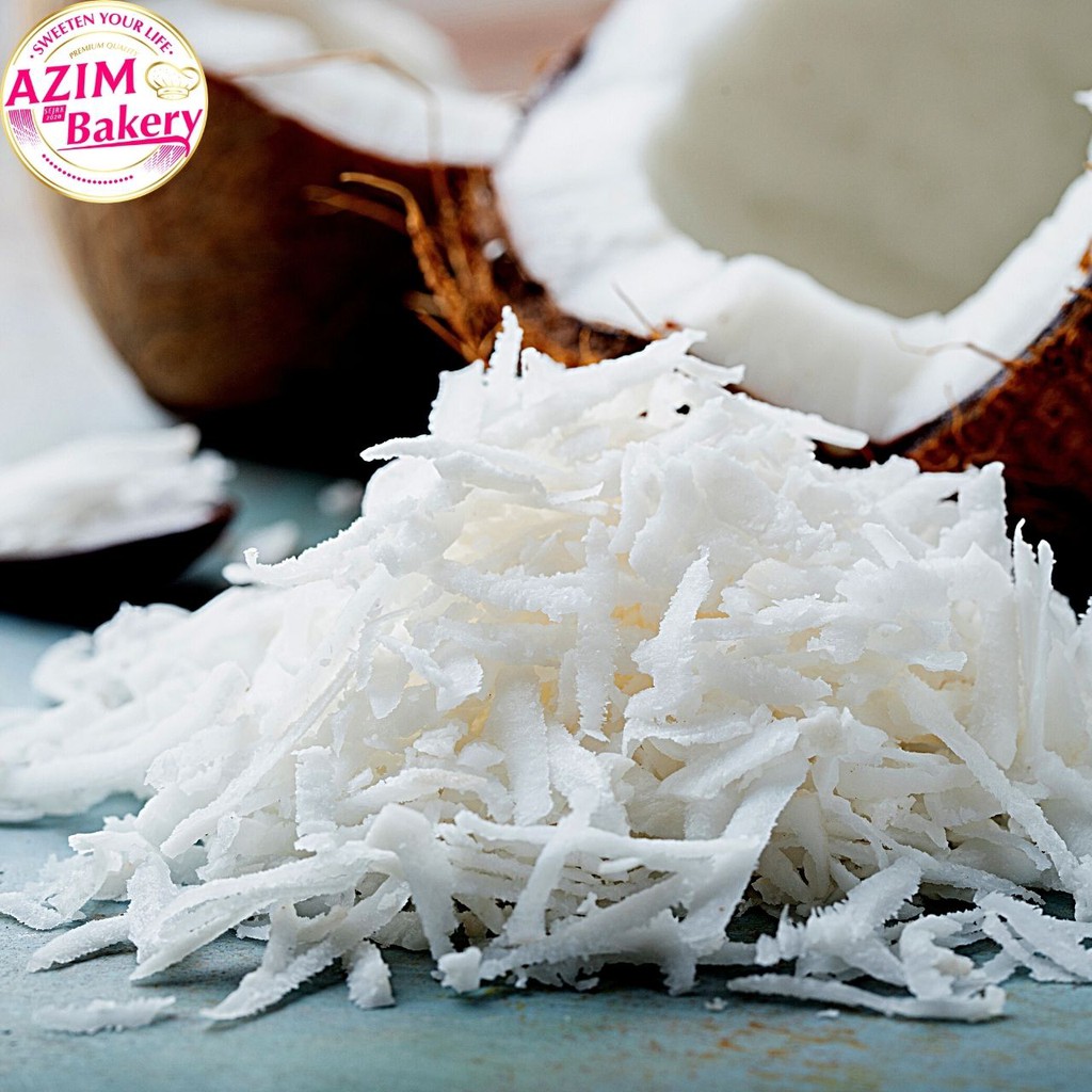 Hawaiian Coconut Flakes 100G 250G 500G 1KG Kelapa Parut Kering