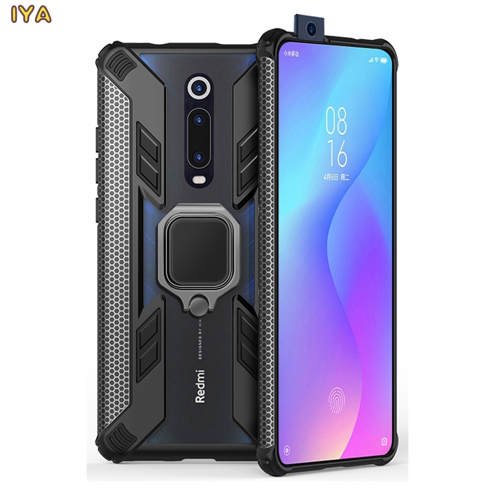 Xiami Mi 9t Redmi K Remi K Pro Mi 8 Lite Shockproof Armor Hard Pc Case With Metal Ring Bracket Iya Shopee Malaysia