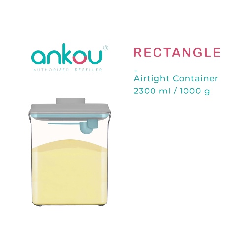 Lactogrow x ANKOU Airtight Milk Powder Container - Rectangle (2300ml) [Not for Sale - Gimmick]