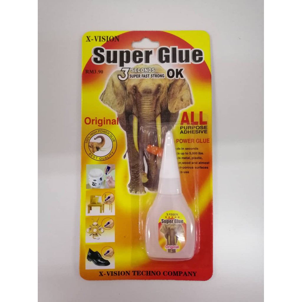 ELEPHANT SUPER GLUE ORIGINAL 1x Bottle Shopee Malaysia
