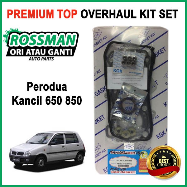 Perodua Kancil 650 850 Premium Engine TOP Overhaul Gasket 