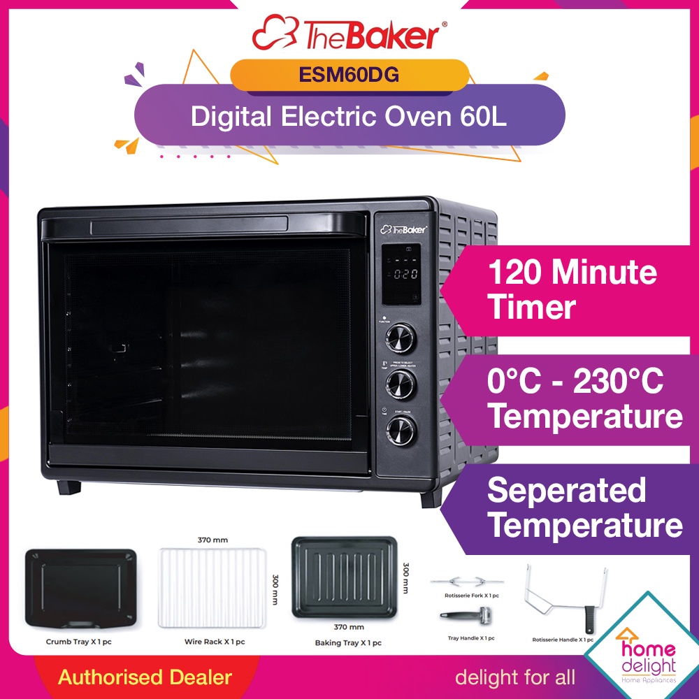 The Baker Electric Oven 60L [ ESM60LV2 / ESM-60LV2 / ESM-60DG / ESM60DG ]