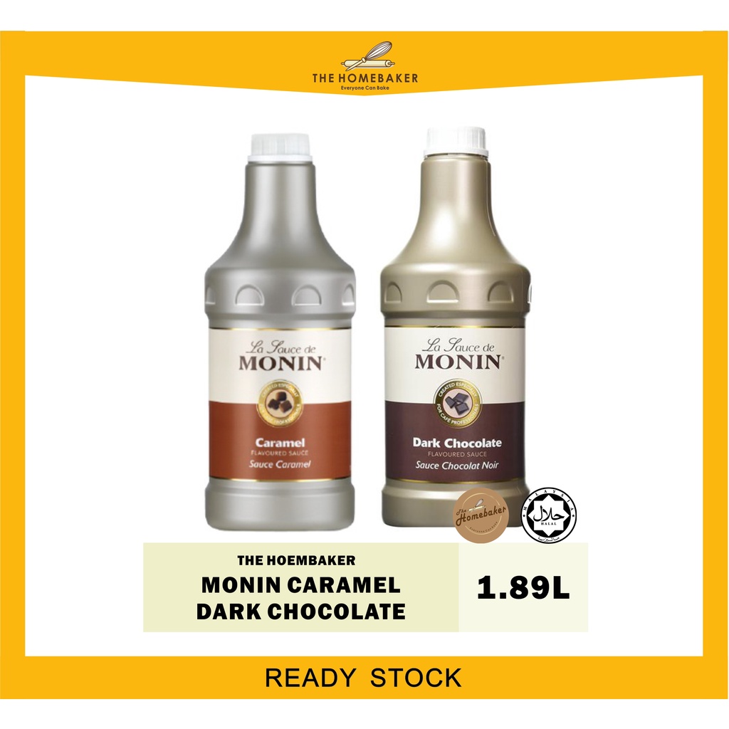 Raya / Monin Caramel / Dark Chocolate Sauce 1.89L / for Coffee Dessert