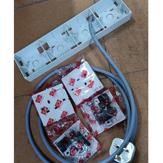 Mk Plug Extension Wayar For Bbq/Steambot/Cooker/Barbeque/Hair Dryer