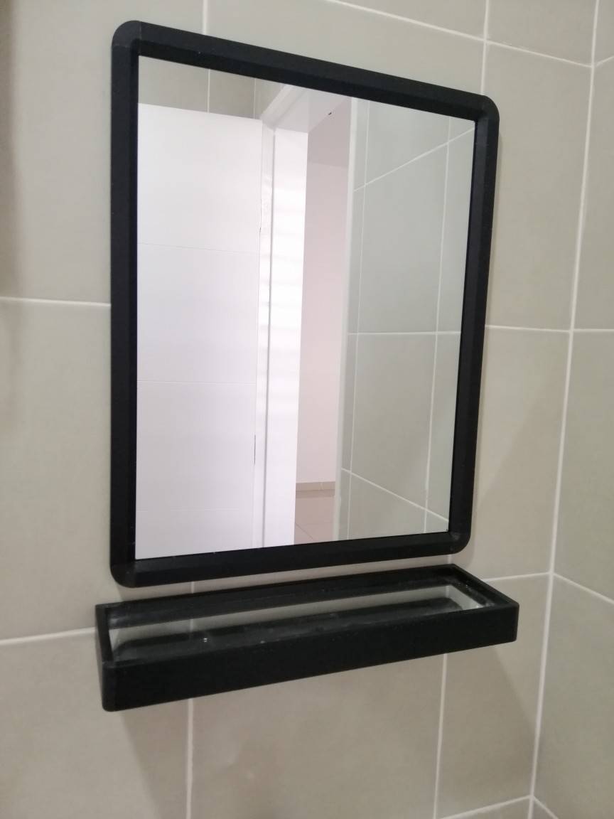  Vater BLACK WHITE GOLD Aluminium Bathroom Mirror and 