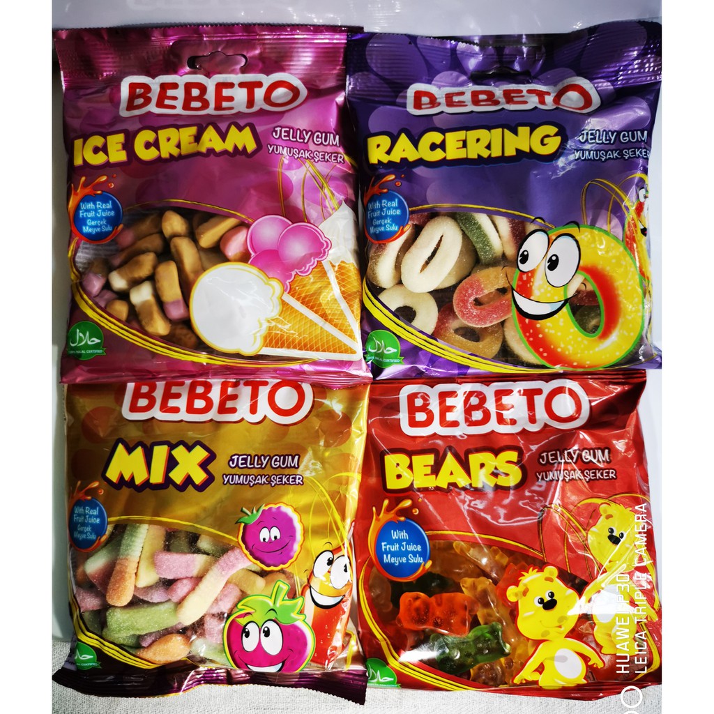 Bebeto Jelly Gummy Halal Candy 175gm Halal