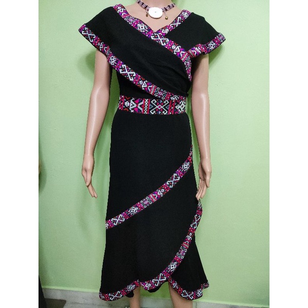 Baju Tradisional moden Sabah/Dress Rungus corak pinakol | Shopee Malaysia