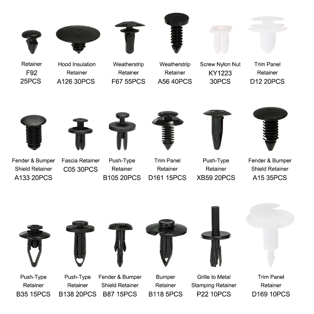 automotive exterior trim clips