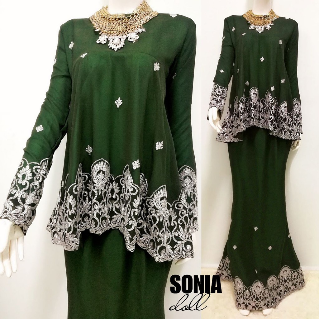 READY TO WEAR BAJU  KURUNG  SAREE  DOLL SONIA BY SENI HALUS 