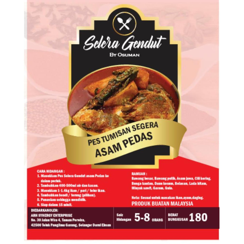 Pes Masak Asam Pedas