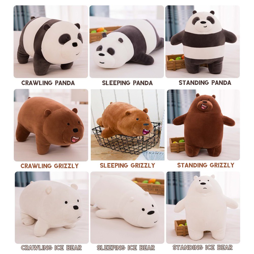 we bare bears stuffed toy shopee