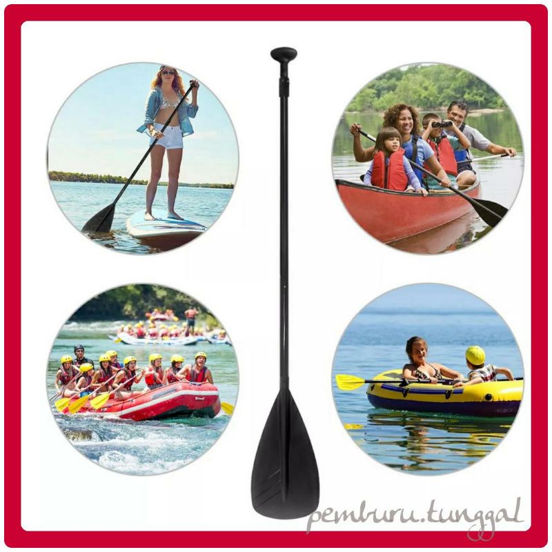 Pendayung sampan, telescopic boat paddel, telescoping kayak paddle