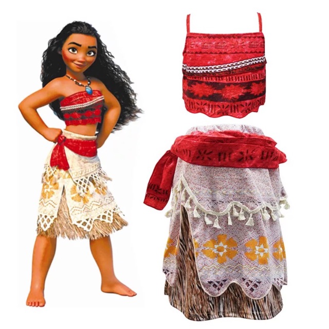 Moana Costume Girls Wear Shopee Malaysia