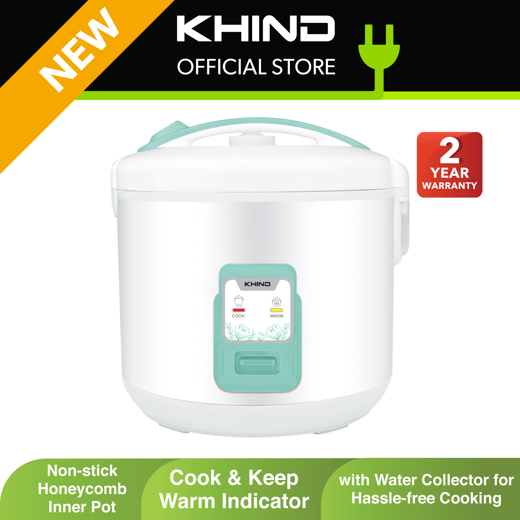 Khind 1.8L Jar Rice Cooker RCJ188 Shopee Malaysia