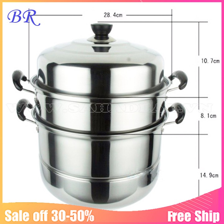 3storey steamer used with all kinds of cookers. Shopee Malaysia