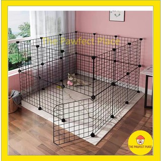 Cat Dog Pet DIY Villa Home Exercise Cage Anti-slip Fence Enclosure 