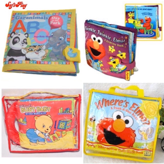 *Ready stock* Soft Play Baby Soft Book - Where's Elmo ...