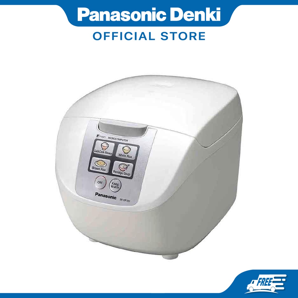 Panasonic SR-DF181 Jar Rice Cooker with 1.8L Capacity, Thermo Sensor ...