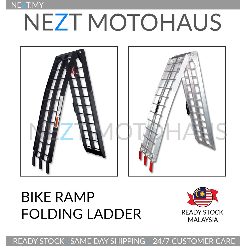 Folding Ladder Bike Ramp Motocross Dirt Bike All Motor | Shopee Malaysia