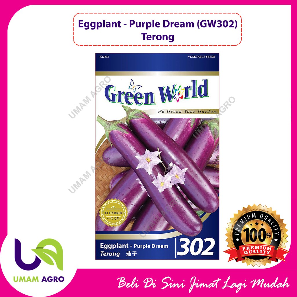 Buy Benih Eggplant - Purple Dream ( GW0302)  SeeTracker Malaysia