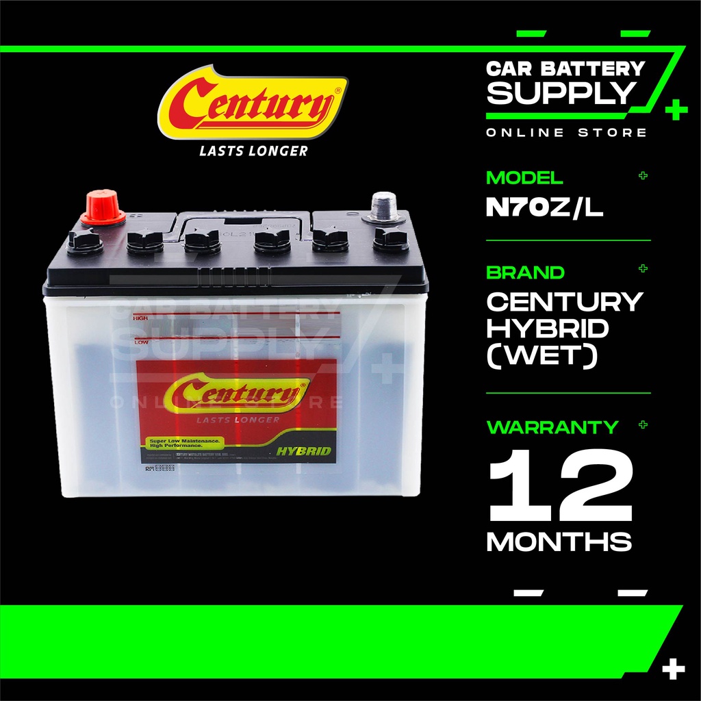 N70Z | N70ZL | CENTURY HYBRID WET | Car Battery Bateri Kereta | Toyota ...