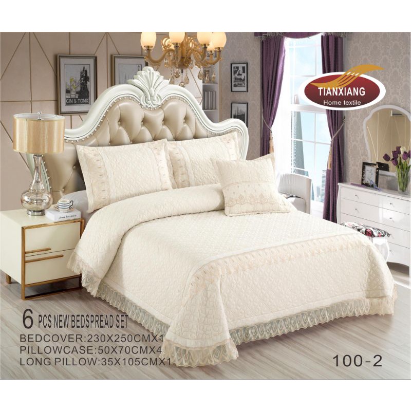 Cadar Queen 6 in 1 100%  HQ Cotton patchwork / patchwork bedding sets / (230*250cm)