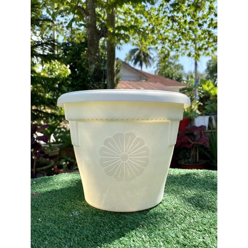 Buy Pasu Plastik Putih Bunga Besar Flower Pot Ready Stock Now Seetracker Malaysia