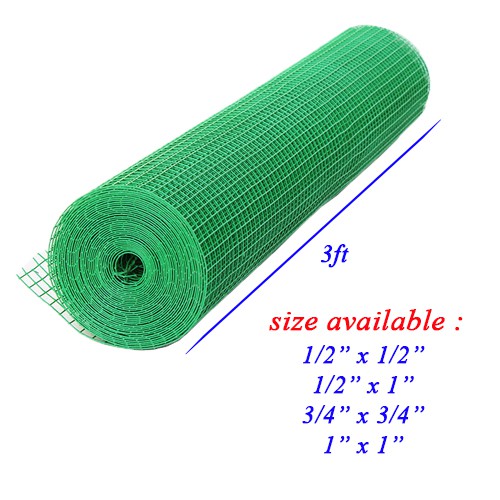 Green PVC Coated Wire Mesh Green Netting Dawai Getah Hijau Green PVC ...