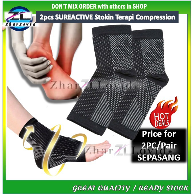 Buy Stokin Stokin Terapy Ankle Stoking Sarung Ibu Terapi Sakit Kaki Kebas Tangan Urat Tumit Sure Active Aura Bio Nano Se Seetracker Malaysia