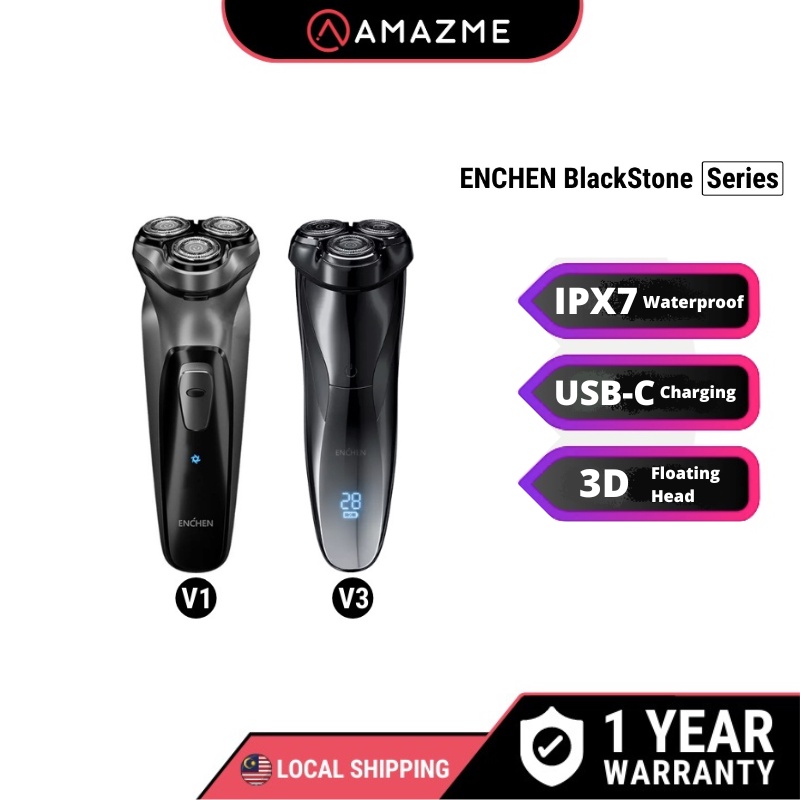 ENCHEN BlackStone V1 / V3 3D Smart Floating Blade Head 2 in 1 Electric Shaver Waterproof USB Charging For Men