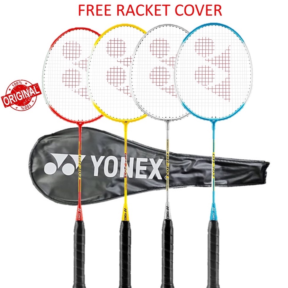 (Strung racket + Free Head Cover) Yonex GR303 Original Strung