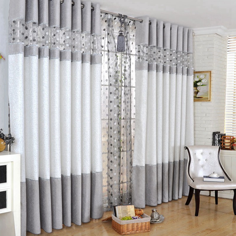 Stitching Curtain For Bedroom Bird Nest Sheer Curtain Window