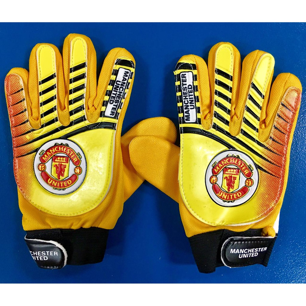 Manchester United Children's Goalkeeper Gloves Shopee Malaysia
