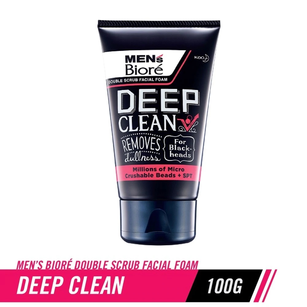 MEN'S BIORE Double Scrub Deep Clean 100g