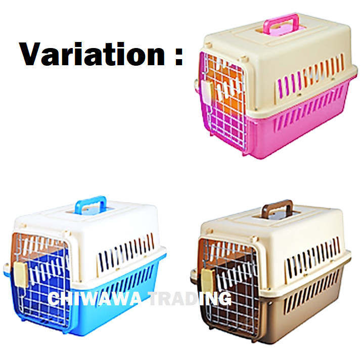 Good Ventilation Pet Hand Carry Case Takeaway Dog Cat Rabbit Cage Crate House / Rumah Haiwan Anjing Kucing Sangkar 1