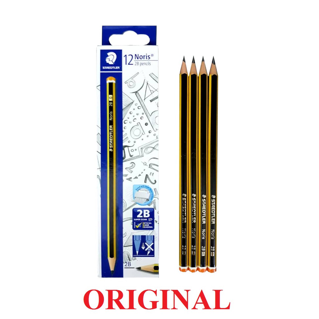 STAEDTLER NORIS 2B PENCILS 120-0 A50 IN BOX (12 PCS) | Shopee Malaysia