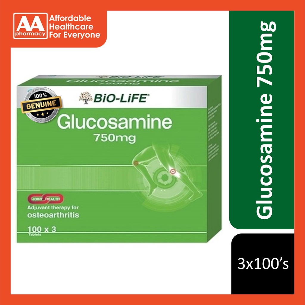 BIOLIFE GLUCOSAMINE 750MG TABLET (3X100'S) Shopee Malaysia