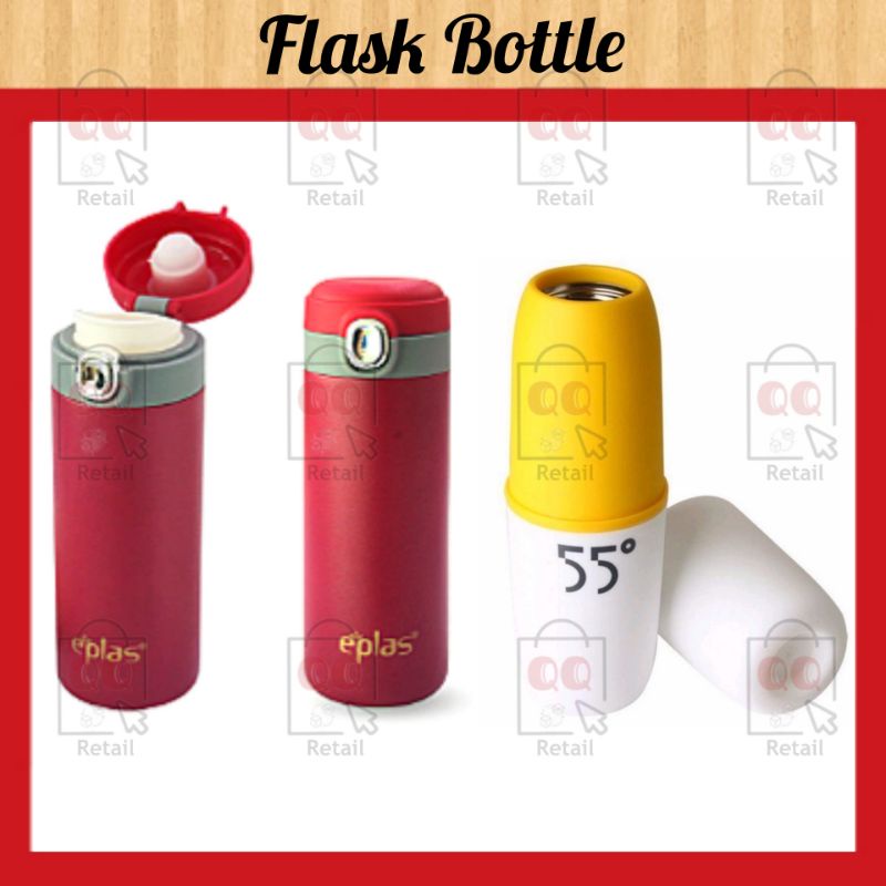 Eplas Thermos Flask 400ml with push button / 55 degree Rapid Cooling