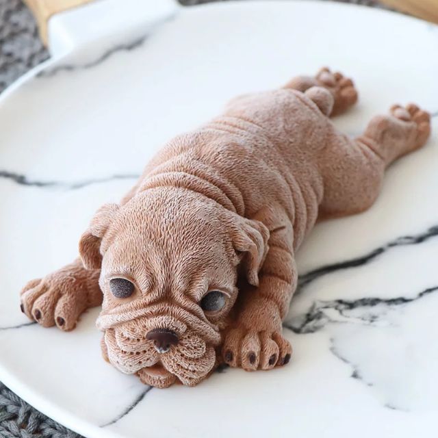 网红蛋糕烘焙3d立体脏脏狗慕斯模具抖音同款巧克力冰淇淋沙皮狗 Shopee Malaysia