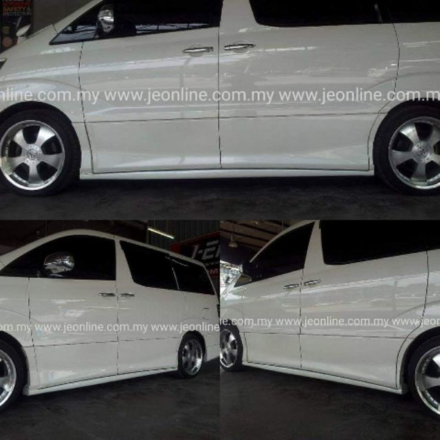 Toyota Alphard 2002 07 Ms J Emotion Design Side Skirt Shopee Malaysia