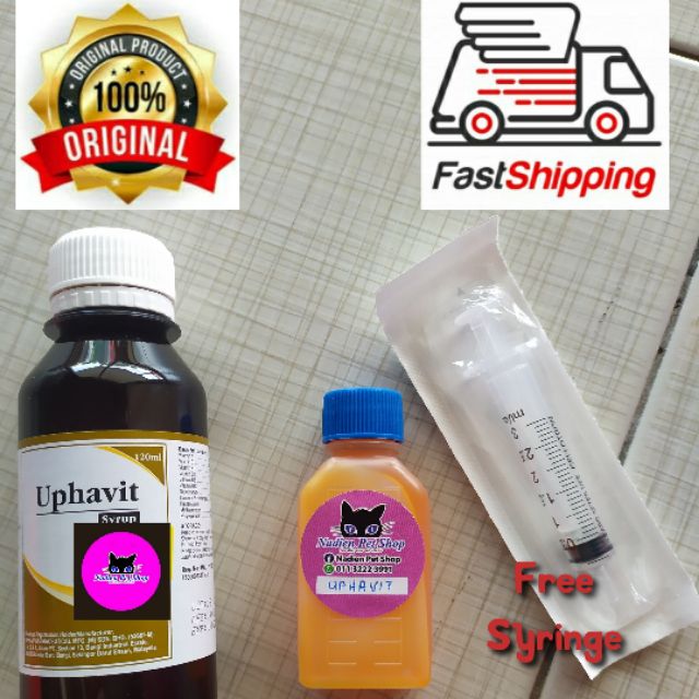 Uphavit - Vitamin Kucing (Free Syringe)