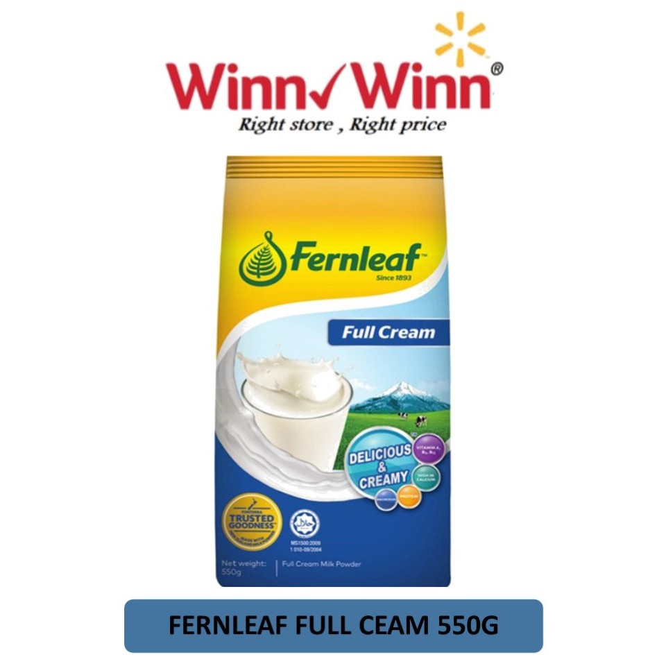 Fernleaf Full Cream Milk Powder 550g Shopee Malaysia