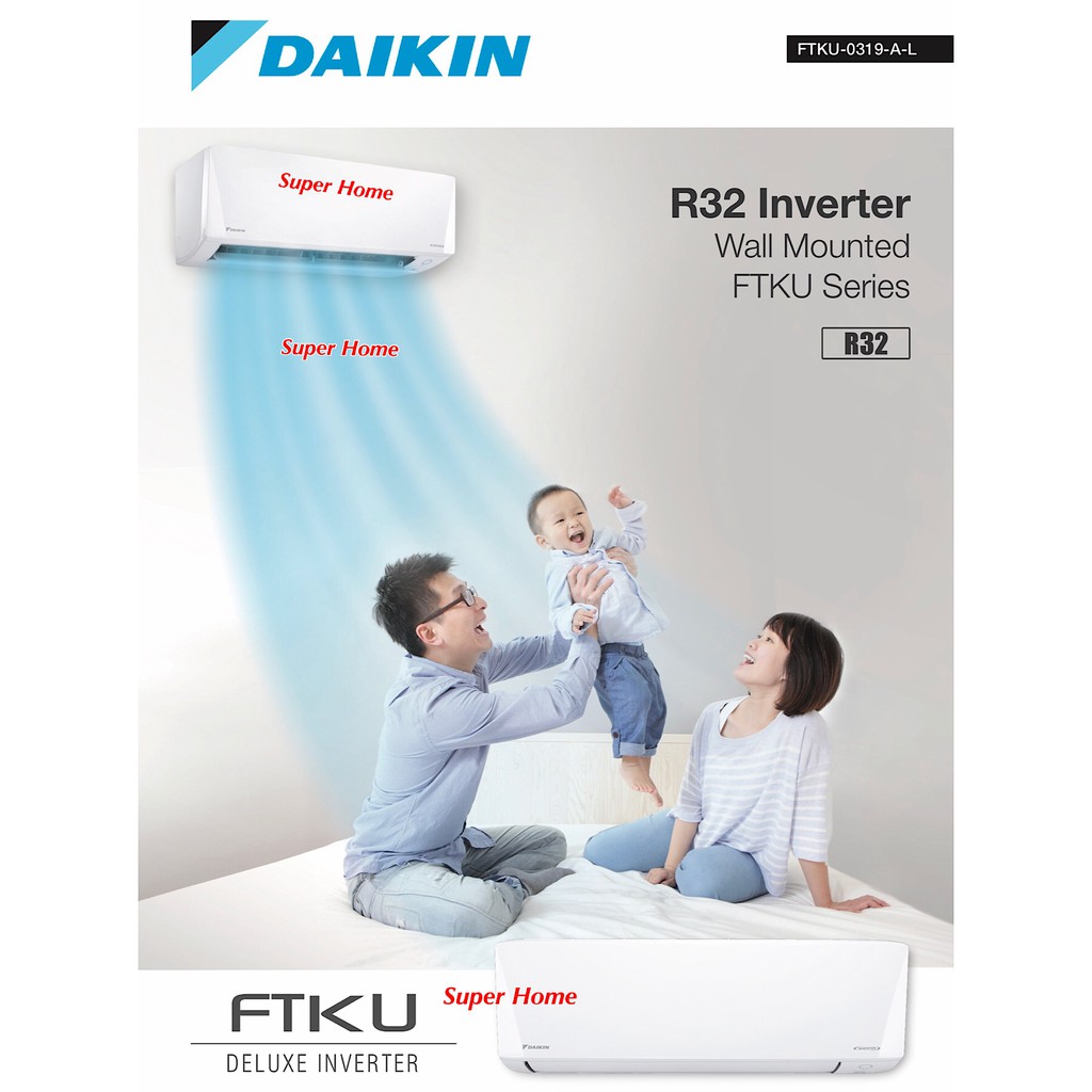 Daikin R32 1 0hp Deluxe Inverter Aircond Ftku28a Rku28f 3wmy Lf Wifi Daikin Smart Control R32 Inverter Aircond Ftku Shopee Malaysia